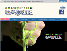 Tablet Screenshot of colorificiolamorte.com